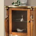 Living Room Showcase with 1 Glass Door and 3 Drawers Made in Italy - London Viadurini